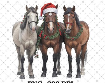Horse Christmas PNG | Western Christmas Horse PNG | Women’s Christmas Sweater Design | Funny Christmas Horse | Horse Lover Holiday Gift
