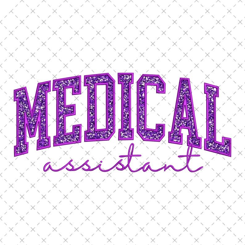 Medical Assistant Applique Embroidery Design | Stitch Medical | Instant ...