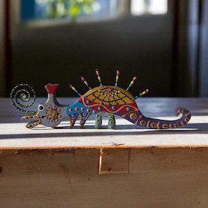 Handmade Wooden Dinosaur Set, Educational Wooden Toys for Children, Eco Montessori Waldorf Toys, Toddler Open-Ended Play Gift for Boys Girls