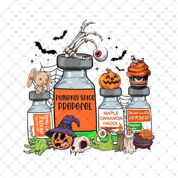 Happy Halloween ER Nurse Png, Halloween ICU Nurse Png, Spooky Nurse, Nursing Halloween Png, Pharmacology Png, Fall Nurse Png Sublimation