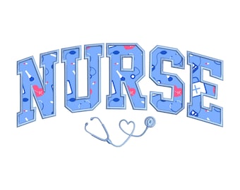 Nurse Applique Embroidery Design | Satin Stitch Medical Embroidery Design | Instant Download for Nurses | Outline File for Embroidery