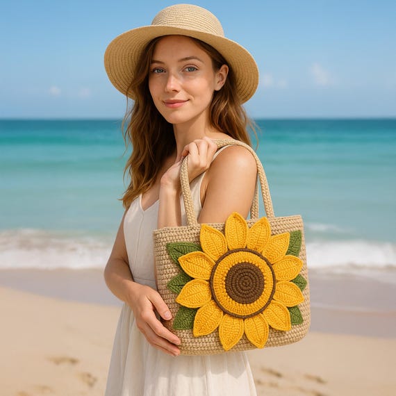 ひまわり夏バッグ バッグ レディース かわいい ひまわり柄 カートゥーンデザイン PU