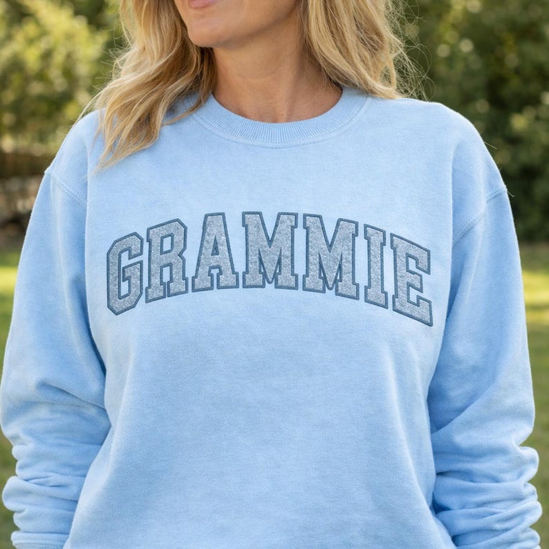 Grammie Applique Embroidery Design | Satin Stitch Mother's Day ...