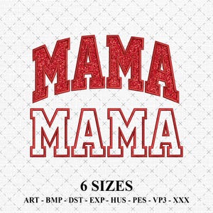 Mama Applique Embroidery Design, Mama Arched Outline File for Machine Embroidery, Instant Download | Mother's day Designs