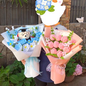 Handmade Flowers Bouquet, Sunflower, Gift for her, Handmade Gift, Finished Product, Birthday, Mom, Grandma, Wife, Mother&#39;s Day, Graduation