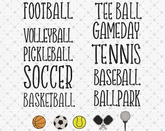 10+ Design Gameday Embroidery, Baseball , Softball Embroidery, Sports Mini Machine File, Instant Download