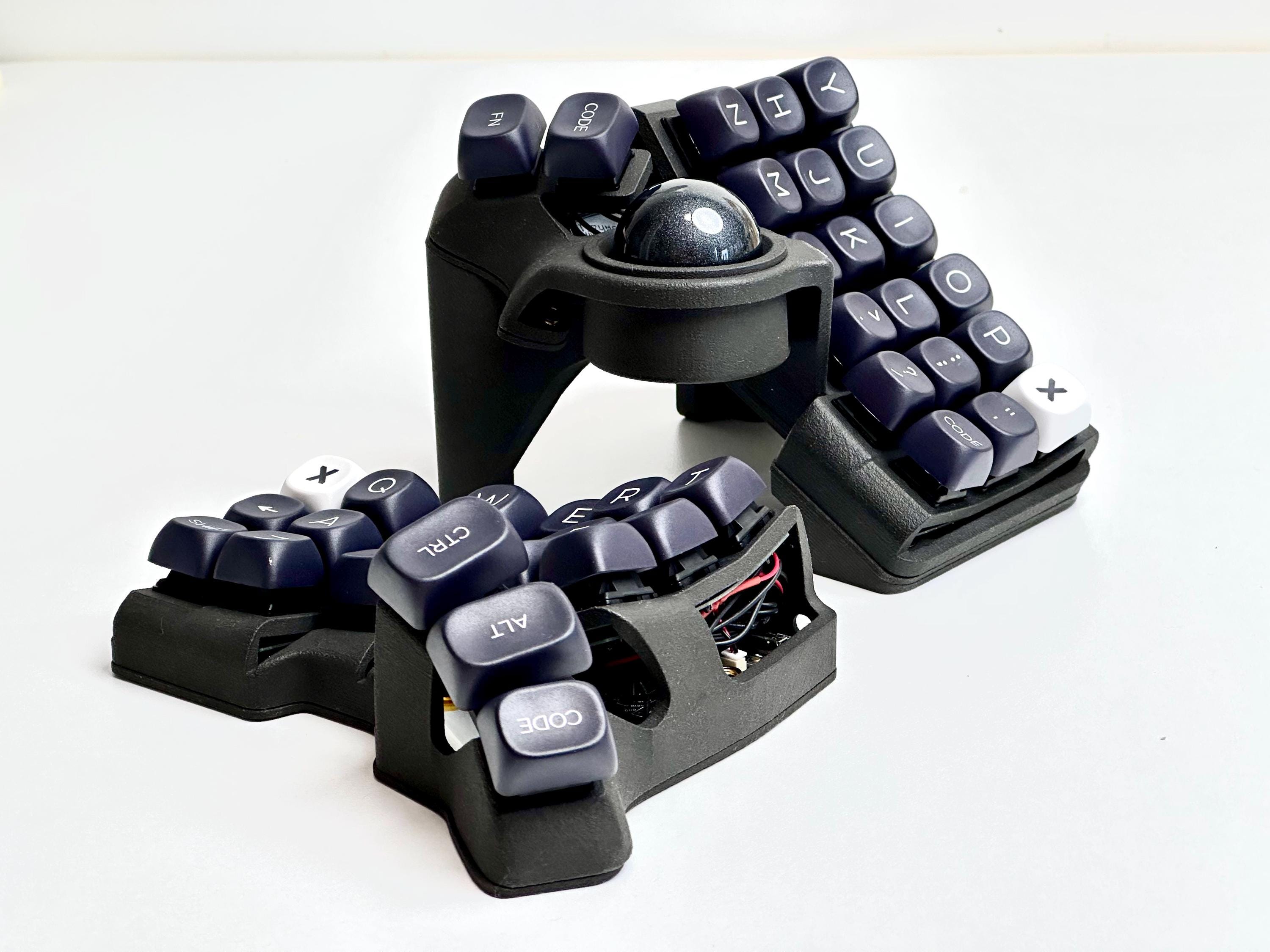 Charybdis mini 無線 Bluetooth ブラック 完成品 静音化 Charybdis ミニ分割キーボードキットカスタム Bluetooth