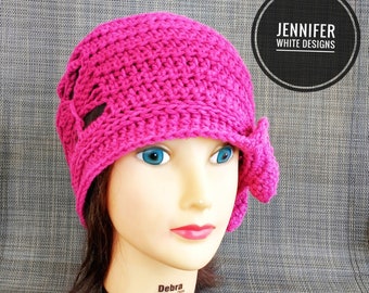 PDF Crochet Pattern Only--The Roaring 2020's Hat, Crochet Pattern, Instructions, Slouch Hat, Beanie