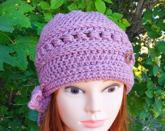 PDF Pattern Only--The Knotty Flapper Cloche Hat 1920's Style Beanie