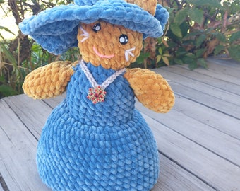 PDF Pattern Only: Fancy Dress-Up Cat Crochet Pattern, Kitty Plushie Pattern