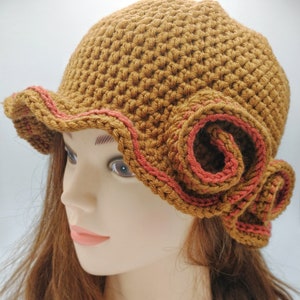 PDF Pattern Only--Sunny Surprises Flapper Cloche Hat 1920&#39;s Style Beanie