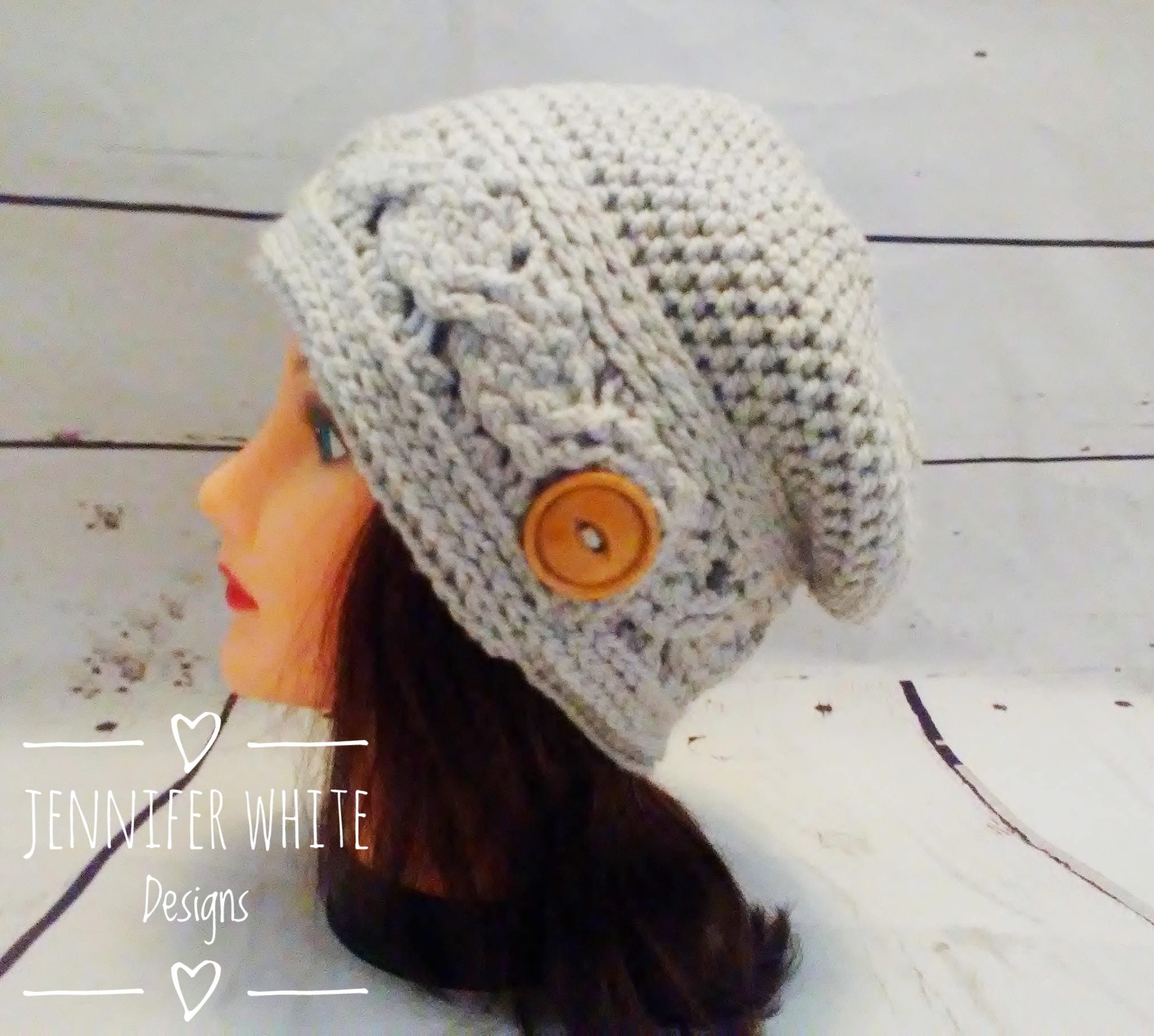 PDF Pattern Only--lemon Sunrise Crochet Cable Slouch Hat for Women ...