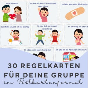 Tarjetas de reglas para guarderías y jardines de infancia