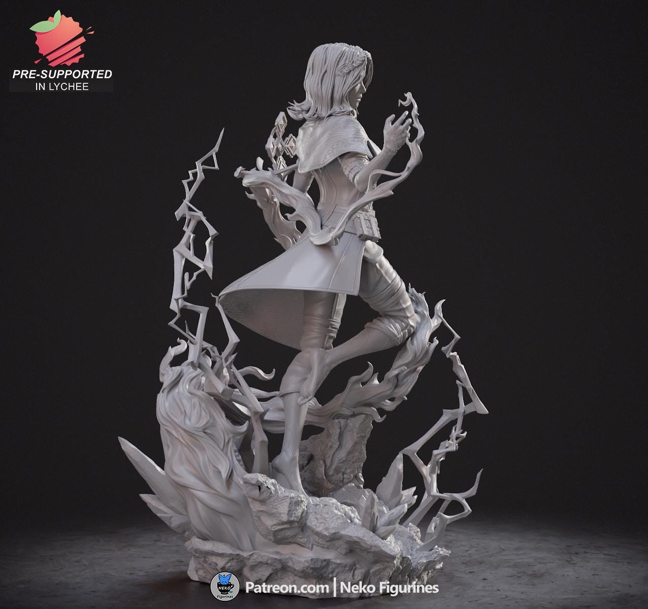 Lune (expedition 33) | Resin Figure Kit | -fan Art- | Neko