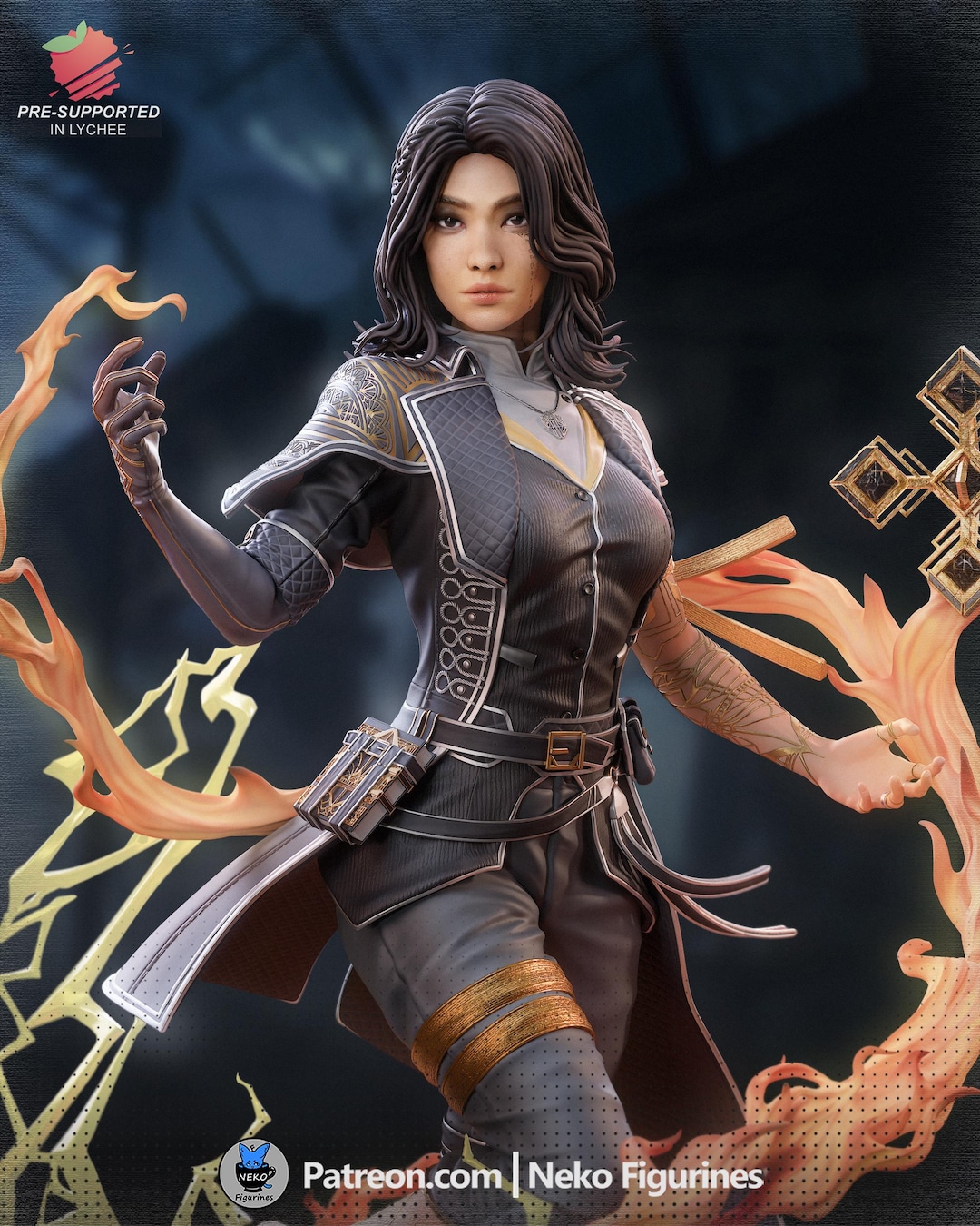 レア レネ RENE 3dプリントフィギュア 大きめ チェコ Lune (expedition