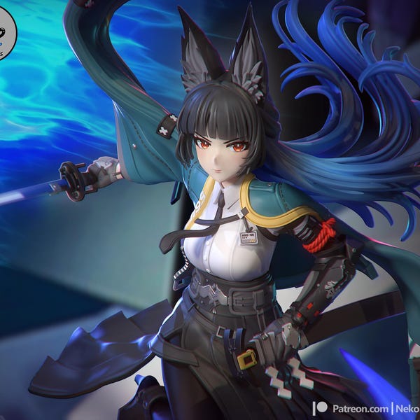 Hoshimi Miyabi (Zenless Zone Zero) / Figura de resina 12K / -Fan Art- / Figuras Neko