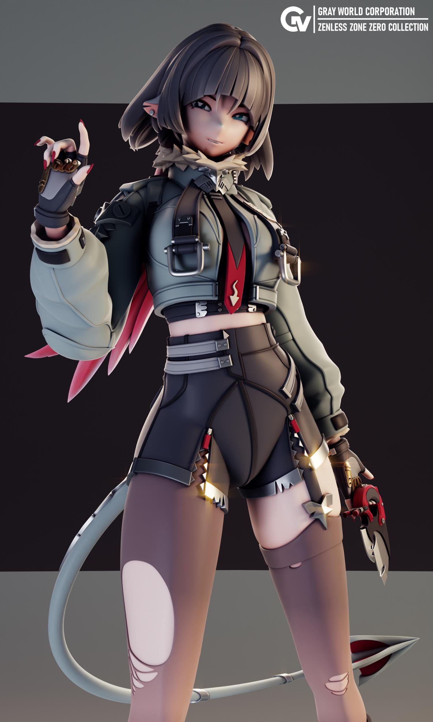 大人も着やすいシンプルファッション Resin | Zero) Zone (zenless Doe Jane Figure Art -fan | Kit タレントカード