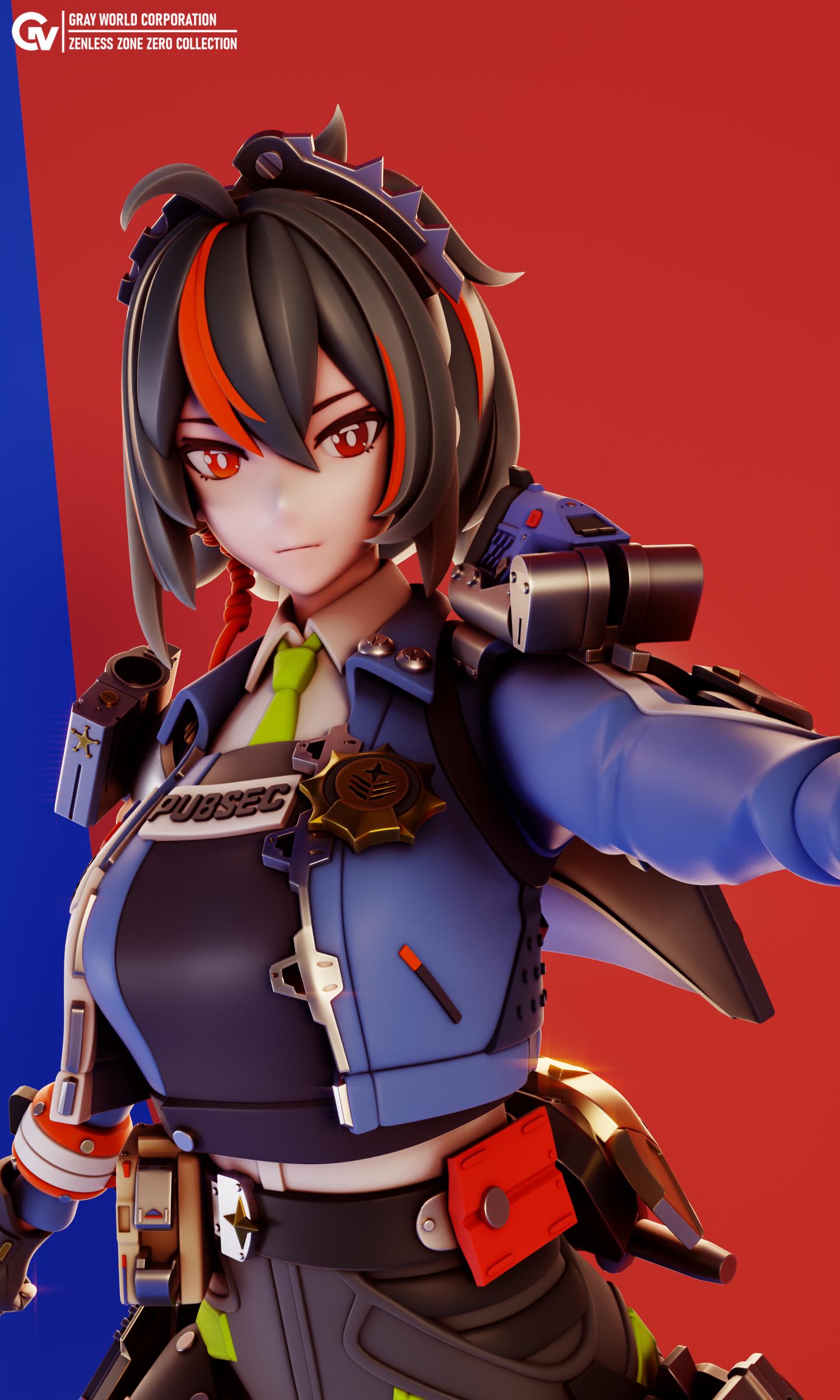 朱元（Zenless Zone Zero）｜12Kレジンフィギュア｜-ファンアート