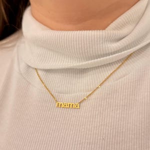 Mamas lowercase necklace, personalized jewelry, best gift for Mamas mama necklace
