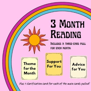 3-Month Tarot & Oracle Card Reading: Personalized Guidance