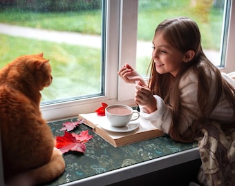 Fensterbankmatte, PVC-Matte, Katzen-Fenstermatte, Fensterbankdeko, Wohnaccessoires, Katzenbett, Fensterbankbett, Katzenmatte, Einzugsgeschenk