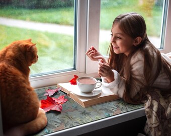 Fensterbankmatte, Katzen-Fenstermatte, PVC-Matte, Fensterbankdeko, Wohnaccessoires, Katzenbett, Fensterbankbett, Katzenmatte, Einzugsgeschenk