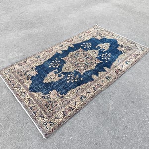 4x6 Area Rug, Oriental Rug, Vintage Rug, Handmade Wool Rug, Anatolian Oushak Rug 3.6x6.4 ft. Kitchen Rug, Bedroom Rug, Nursery Rug