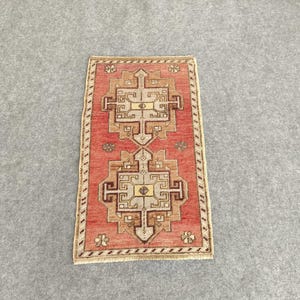 2x3 Rug, Small Area Rug, Village Rug, Oriental Rug, Handmade Wool Rug, Home Decor Rug, Bohemian Rug 1.7x2.9 ft. Anatolian Rug