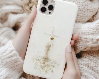 Jesus at the Cross Phone Case, Carry Your Cross, Christian Art, Tough Mobile Case, iPhone 16 15 14 13 12 11 Pro Max, Samsung S24 S23 S22 S21