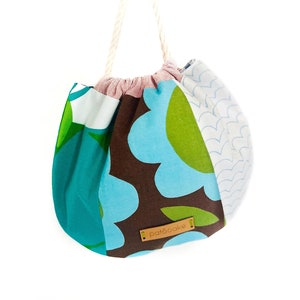 Small Round Drawstring Pouch