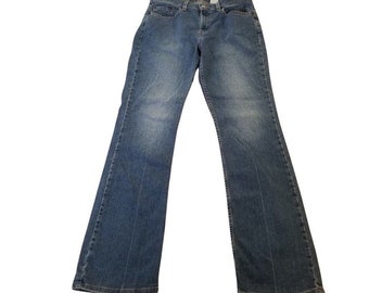 Levi's 515 Ladies Blue Denim Boot Cut Jeans Size 8 M L