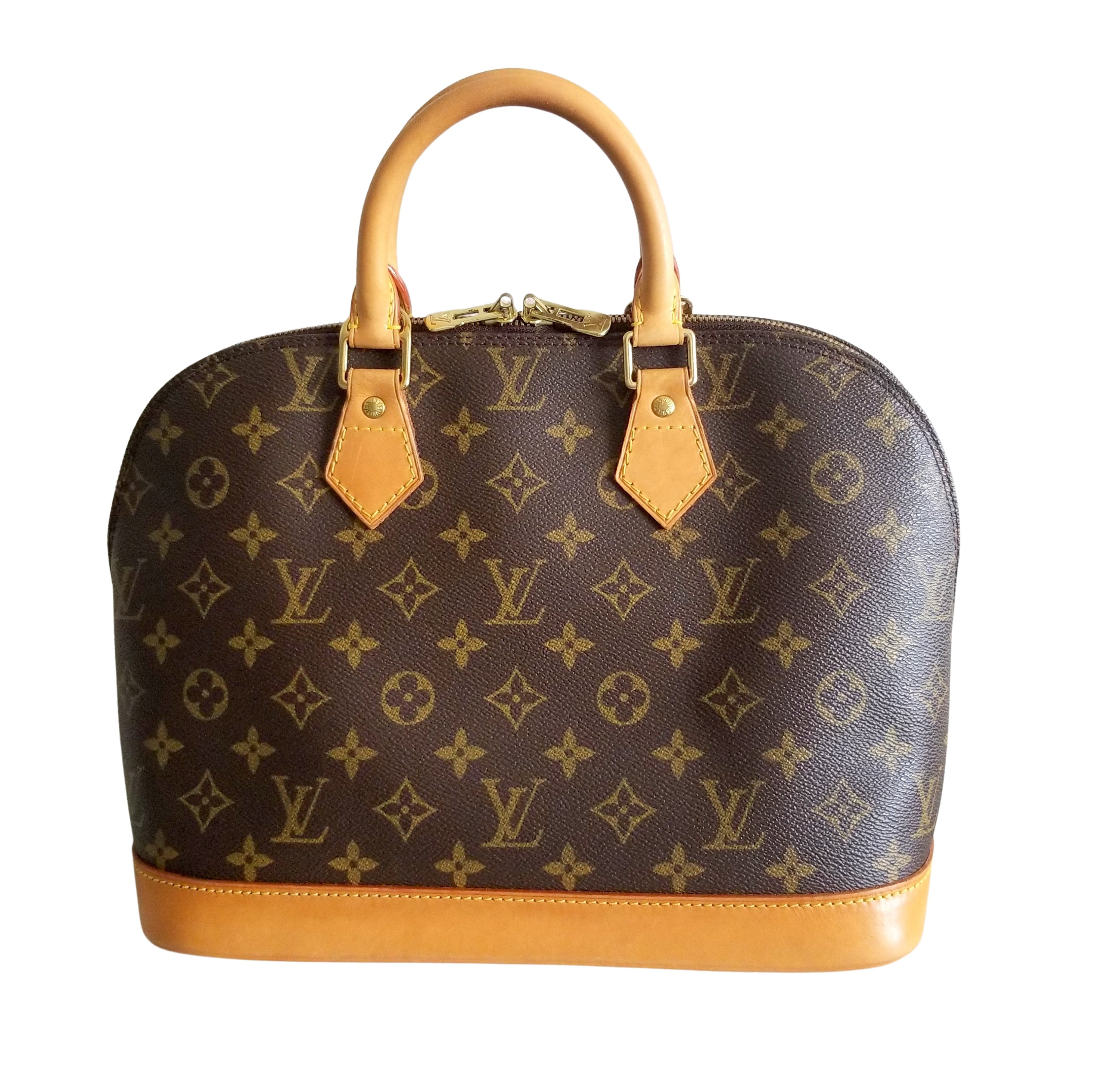 LOUIS VUITTON 'Alma' bag small model in purple embossed monogram patent  leather - VALOIS VINTAGE PARIS