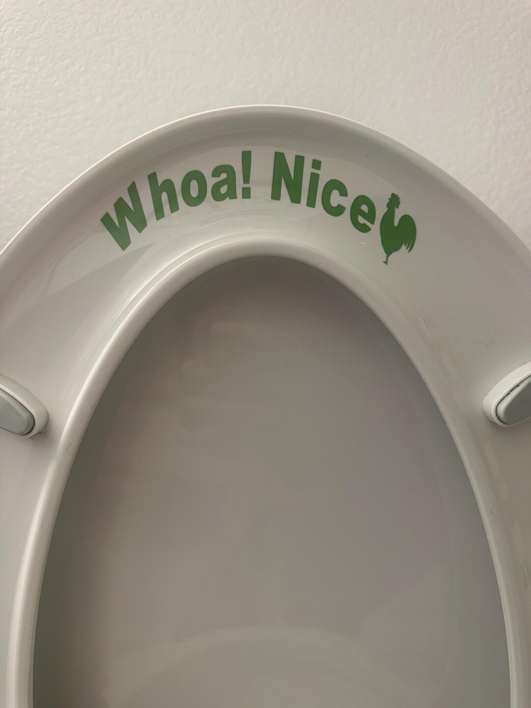 Whoa Sticker Whoa! Nice Rooster! - Toilet Sticker - Funny Prank - Gag Gift - Rooster ...