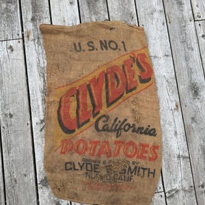 Vintage California Burlap Potato Sack