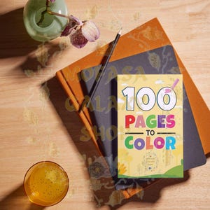 100 Fun Coloring Pages for Kids | Printable Coloring Book for Toddlers, Preschool, Homeschool Activities | A4 & JPG/PDF Formats, Easy color