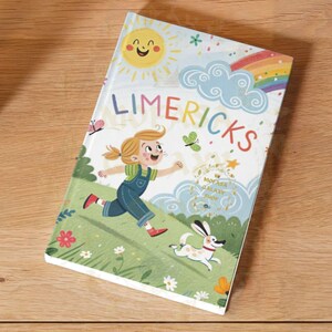 Livre illustré de Limerick lumineux et joyeux pour enfants - Histoires de rimes fantaisistes avec art vibrant, livre de poésie pour enfants, cadeau de poésie pour l'heure du conte