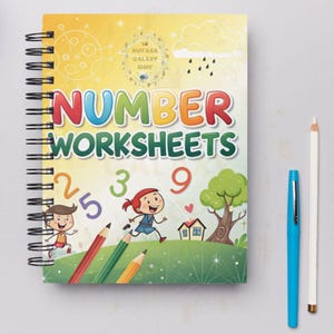Interactive Number Worksheets for Kids – Fun Learning Activities to Boost Math Skills, Number Recognition, and Early Education, Montessori