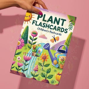 Cartes-éclair sur les plantes pour les enfants - Outil d'apprentissage amusant et éducatif avec des illustrations de la nature vibrante pour l'éducation et le jeu précoces, des cartes de fleurs