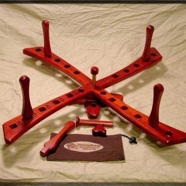 Windmill Style - Padauk Yarn swift - Skein Winder