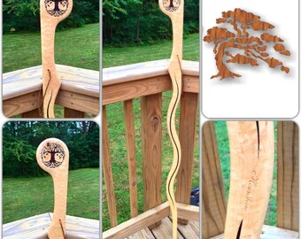 Birdseye Maple - Tree of Life - Walking stick -clearance