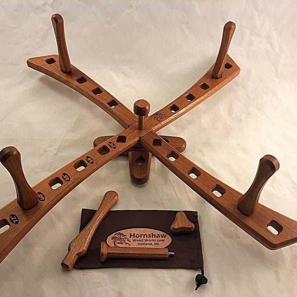 Windmill style - Makore Yarn swift - Skein Winder