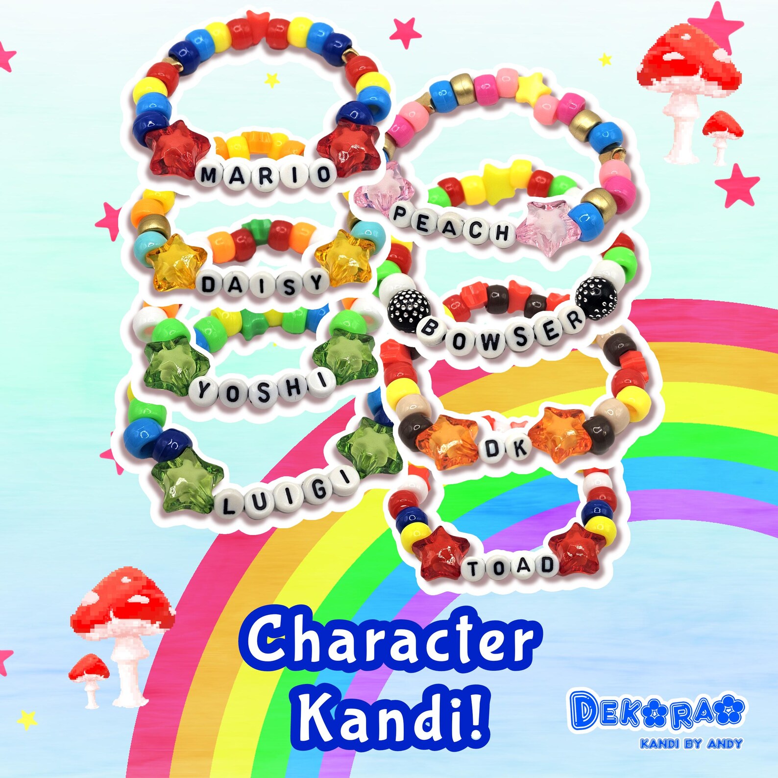 Custom Video Game Kandi Bracelets