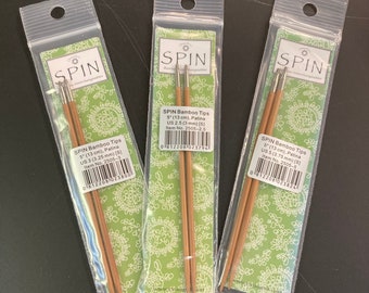 ChiaoGoo Spin Bamboo 5" Knitting Needle Tips
