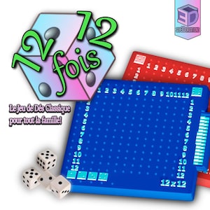 Jeu de dés 12 x 12