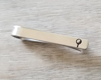 Golf • Golf Tie Bar • Golf Tee • Hand Stamped • Golfer Gift • Anniversary Gift • Gift for Him • Fathers Day • Men's Gift • Dad • Groomsmen