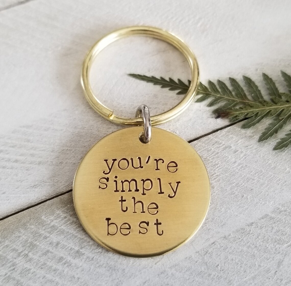 You're Simply The Best Keychain Key Chain Gift for Her Etsy