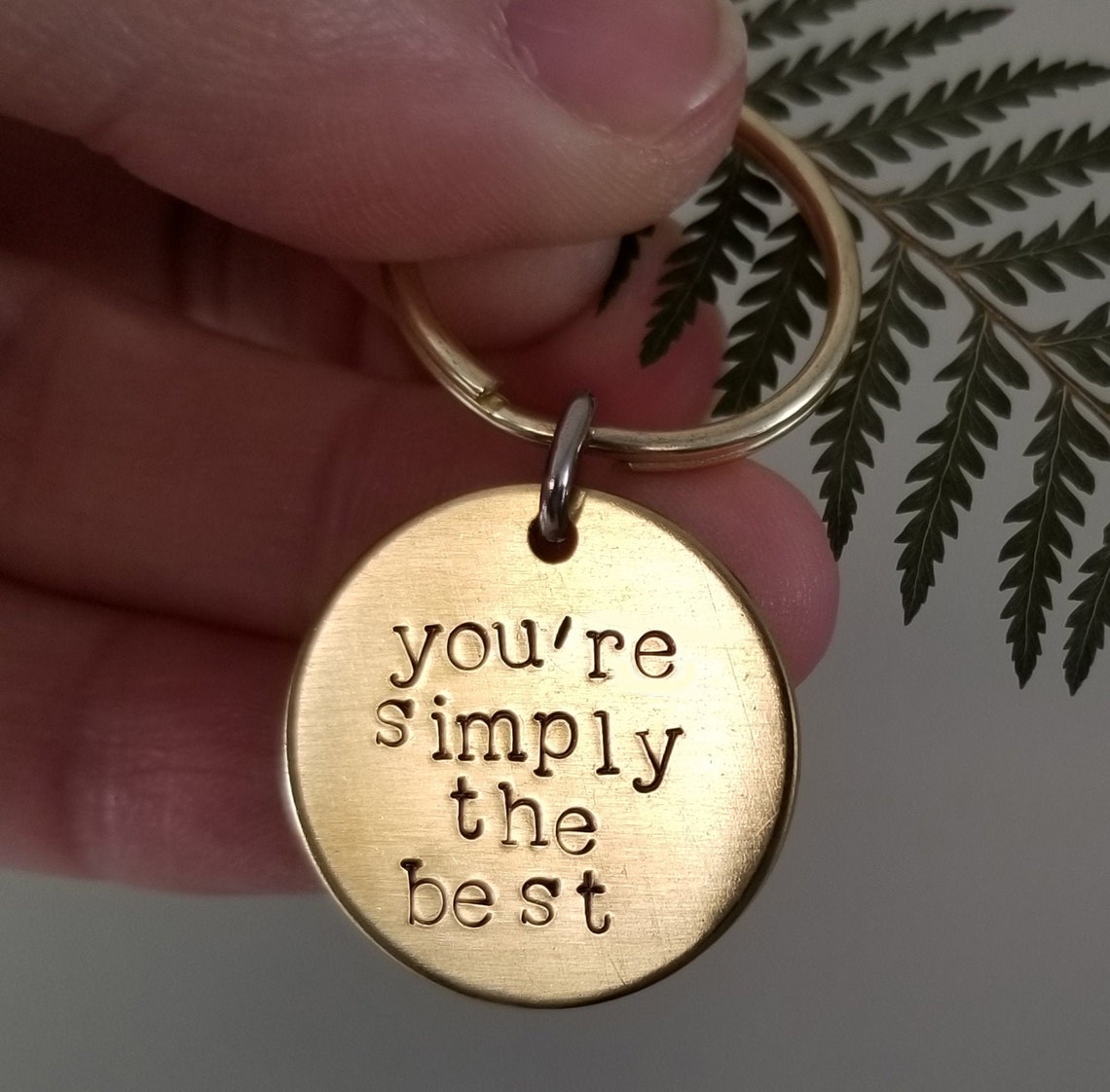 You're Simply The Best Keychain Key Chain Gift for Her Etsy