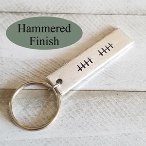 Hand Stamped Personalized Keychain Customize Your Own Key Chain Hand Stamped Birthday Gift Gift for Him Gift for Her Anniversary image 6