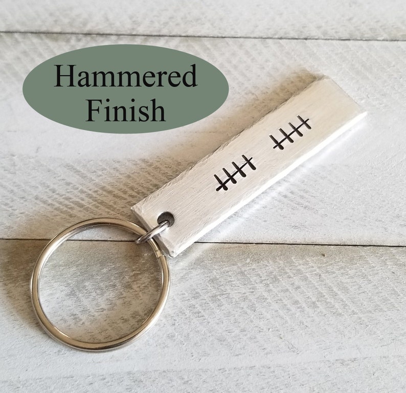 Hand Stamped Personalized Keychain Customize Your Own Key Chain Hand Stamped Birthday Gift Gift for Him Gift for Her Anniversary image 6