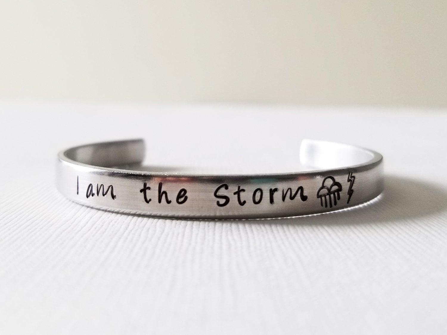 I am the Storm Bracelet Inspirational Bracelet | Etsy